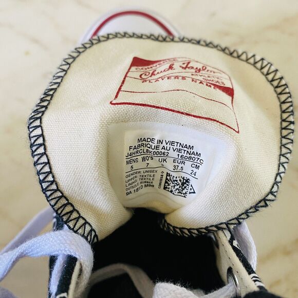 CONVERSE x JW ANDERSON Black White Chuck 70 High Top Americana - US 7 #160807C - Picture 6 of 8